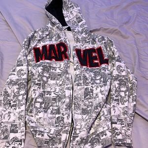 marvel zip up hoodie